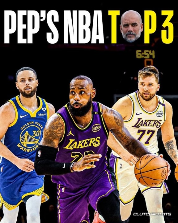 后乔丹时代最喜欢的NBA球星是?瓜迪奥拉:库里、东契奇、詹姆斯 后乔丹时代最喜欢的NBA球星是?瓜迪奥拉:库里、东契奇、詹姆斯