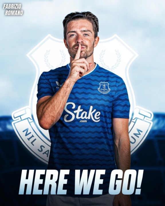 Here we go!罗马诺:曼城前锋格拉利什租借加盟埃弗顿,今日体检 Here we go!罗马诺:曼城前锋格拉利什租借加盟埃弗顿,今日体检