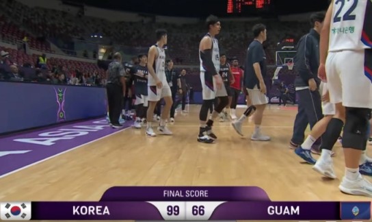 韩国队33分狂胜关岛轻松晋级!八强赛将对阵中国! 韩国队33分狂胜关岛轻松晋级!八强赛将对阵中国!