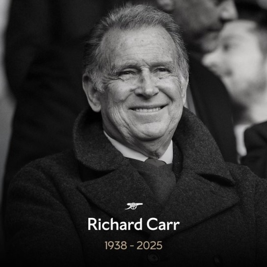 R.I.P. 阿森纳前董事及董事会成员理查德-卡尔逝世 R.I.P. 阿森纳前董事及董事会成员理查德-卡尔逝世
