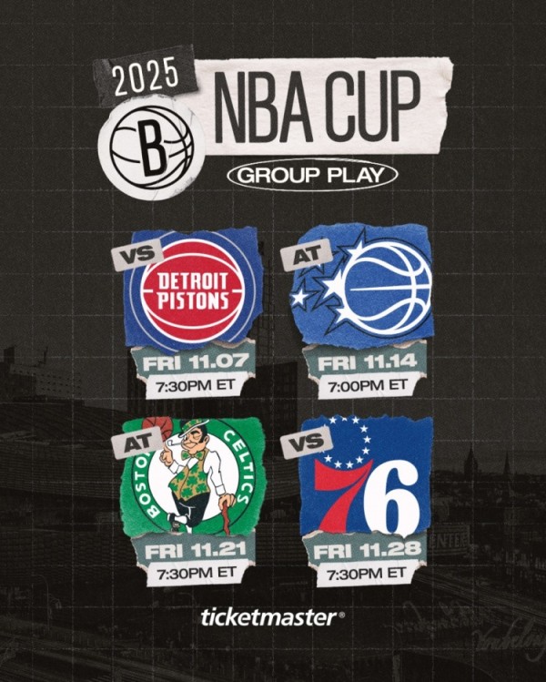 篮网晒NBA杯赛程:11月将先后对阵活塞、魔术、凯尔特人、76人 篮网晒NBA杯赛程:11月将先后对阵活塞、魔术、凯尔特人、76人