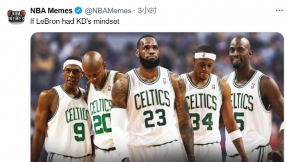 打不过就…!NBA Memes晒P图:如果詹姆斯跟KD想法一样 打不过就…!NBA Memes晒P图:如果詹姆斯跟KD想法一样